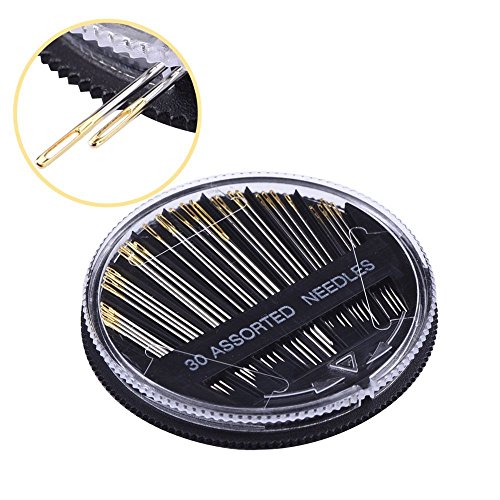 image for HONEYSEW 30-Count Assorted Hand Sewing Needles Set ,3 Packs