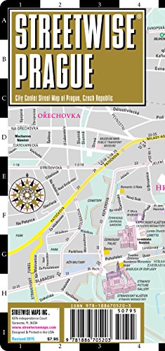 Streetwise Prague Map - Laminated City Center Street Map of Prague, Czech Republic by Streetwise Maps