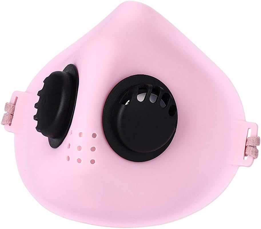 Blackzone Breathable Anti Dust Fog Windproof Outdoor Sports Cycling Silicone Face Mask Protective Pink Red
