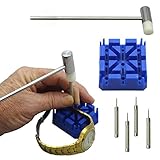 Kingfansion 6 Piece Watch Band Link Remover Repair Tool Kit Set