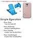 EN-LIFE Samsung Galaxy S5 Illuminated Cell Phone Case with Independent Rechargeable Battery Galaxy S5 Led Illuminated case Great for a bright Selfie and Facetime with a Free Cellphone Holder-Rose Gold