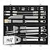 Best Choice Products 19pc Stainless Steel BBQ Grill Tool Set With Aluminum Storage Case
