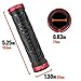 BV Bike Handlebar Grips, Double Lock-on Bicycle Grip Handle Bar End Holding Locking Grips, for MTB, BMX, Mountain, Downhill, Folding Bike (Red)