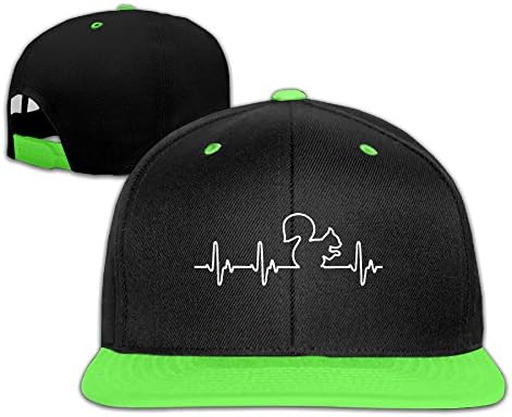 Squirrel Heartbeat Print Youth Cool Punk Snapback