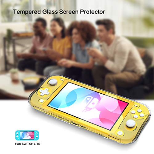 Clear Case for Nintendo Switch Lite with Kickstand, Protective Hard Case for Nintendo Switch Lite - Nintendo Switch Lite Accessories
