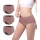 Carer Incontinence Underwear for Women Washable Leakproof Underwear for Women 150ml Super Absorbent Bladder Leak Proof Underwear for Womens Bladder Leakage Protective Panties 3 Pack, M