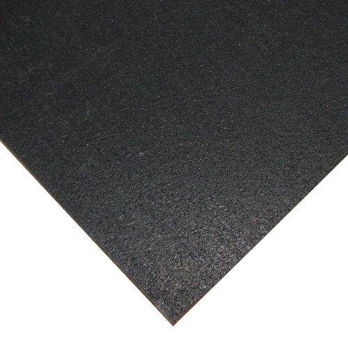 Rubber-Cal Recycled Rubber Anti-Vibration Mat 1/4" Thick 4' X 4' Black