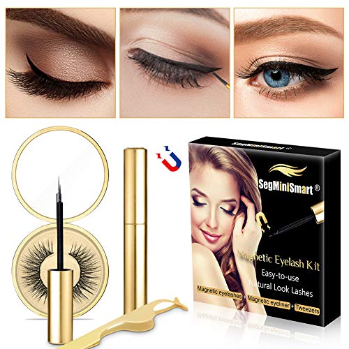 Magnetic Eyeliner, Magnetic Eyelashes With Eyeliner, Magnetic Eyeliner and Lashes Magnetic Eyelashes Liner Eye Liner Kit Magnetic Eyelash Kit For 3D Magnetic False Eyelashes Reusable