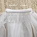 Barogirl Wedding Veil White with Rhinestones 1 Tier Beaded Edge Bridal Veil Fingertip Length with Comb for Brides (White)