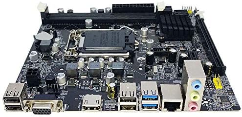Fishyu ATX CPU i7 i5 i3 Intel B75 LGA 1155 Socket H2 DDR3 16GB Motherboard for Desktop Computer