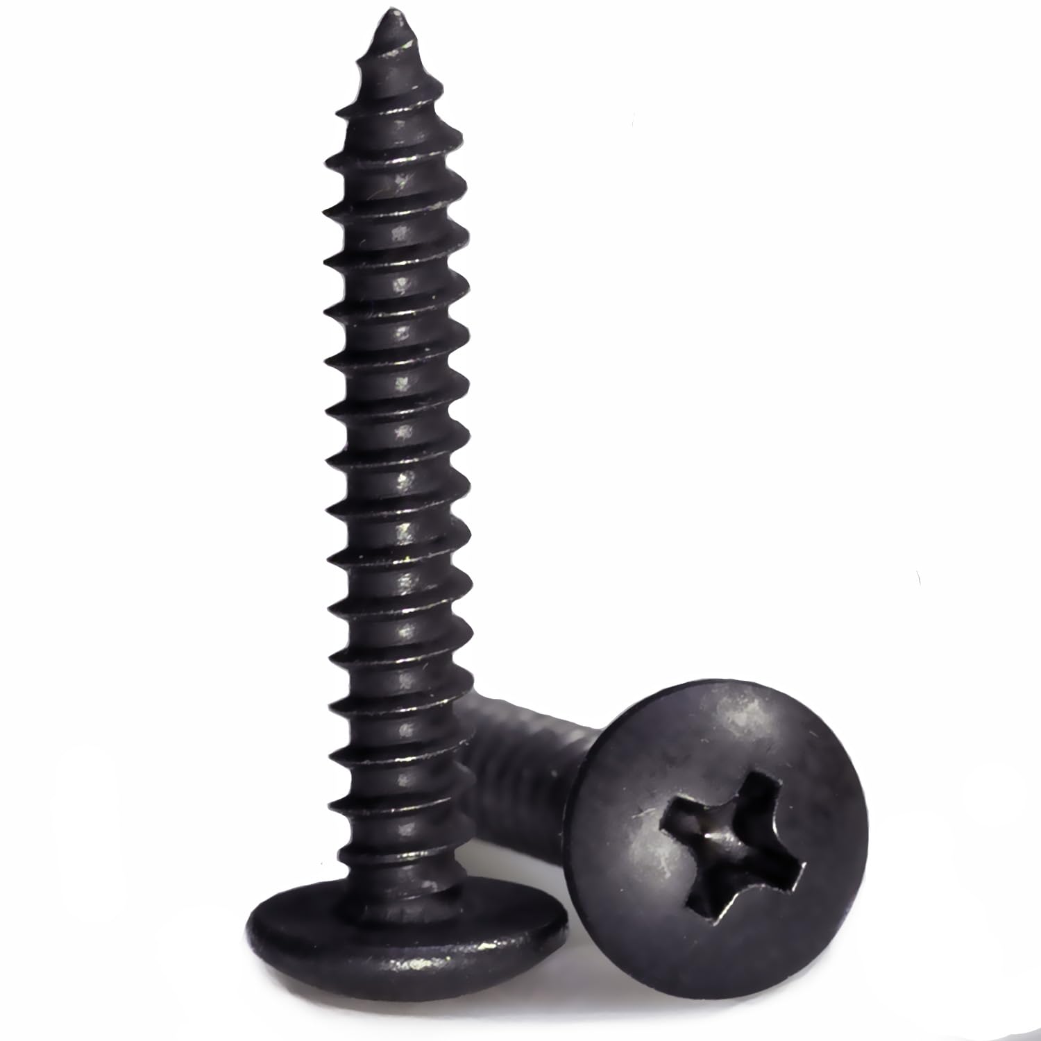 Photo 1 of LUPANTER #8 x 1 Wood Screw 100Pcs Truss Head Phillips 18-8 (304) Stainless Steel Fast Self Tapping Screws Black Oxide…