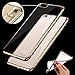 IPhone 6 Plus Case,IPhone 6s Plus Case DDLBiz Clear Crystal Rubber Plating TPU Soft Case Cover for iPhone 6/6S Plus 5.5inch (Gold)