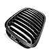 Front Hood Kidney Luxury Grill Grille Snap-on For 1999-2002 E46 Coupe Cabriolet Pre-facelift (1999-2002, Matte Black)