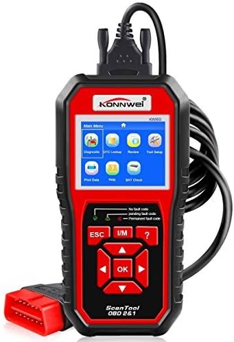 OBDII Auto Diagnostic Code Scanner KW850 Universal Vehicle Engine System Scanner OBD2 EOBD Scanners Tool Check Engine Light Code Reader for all OBD II Cars Since 1996【2018 Upgraded Version】