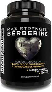 Intelligent Labs Berberine HCL Plus 500mg, 120 Capsules