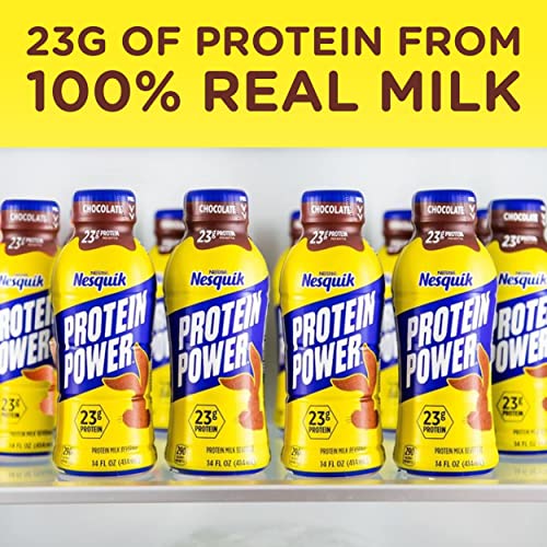 Nesquik Protein Power Chocolate Protein Milk Drink, Ready to Drink