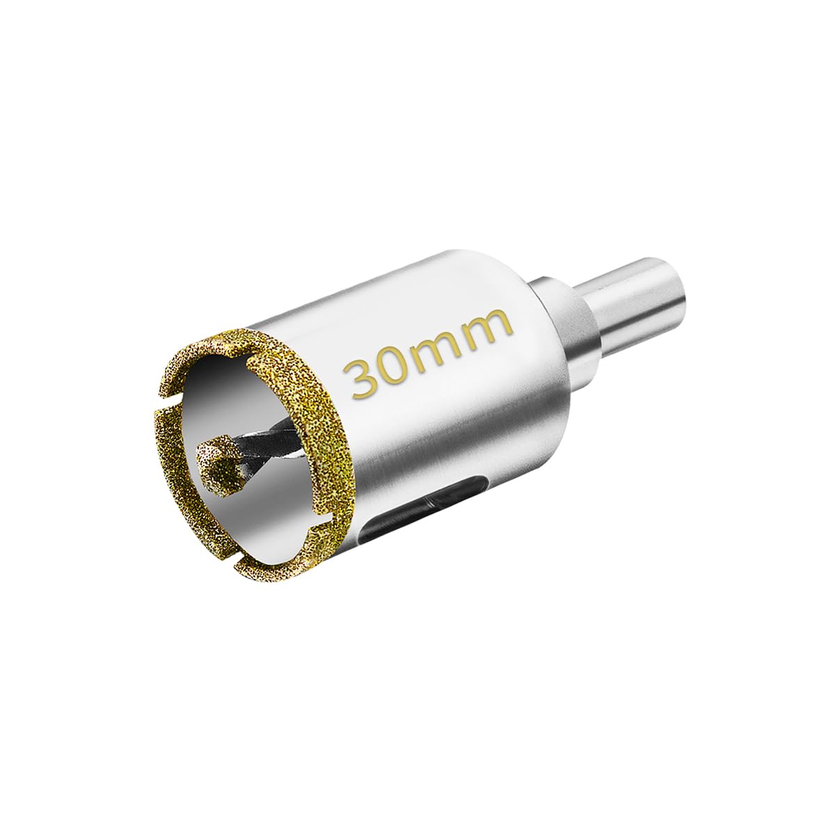 Meccion Diamond Hole Saw with Pilot Center Drill Bit 30mm Diamond Core Hole Cutter for Tile, Porcelain, Glass, Marble, Ceramic — image 1