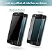 Klearlook Privacy Series 9H 3D Curve Full Coverage Anti-Scratch Tempered Glass Screen Protector, Black Frame with Matte Back Film for iPhone 7 Plus (1+1 Pack)