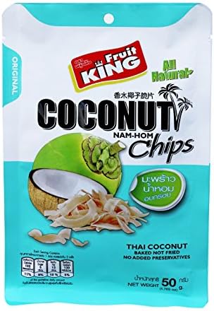 King Fruit Cononut Chips 100% all natural Baked not fried