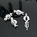 10pcs Mix Tortoise Dolphin Jewelry Making Supplies Silver Plated Bead Cage Pendant - Add Your Own Beads, Stones, Rock to Cage,Add Perfume and Essential Oils to Create a Scent Diffusing Pendant Charms