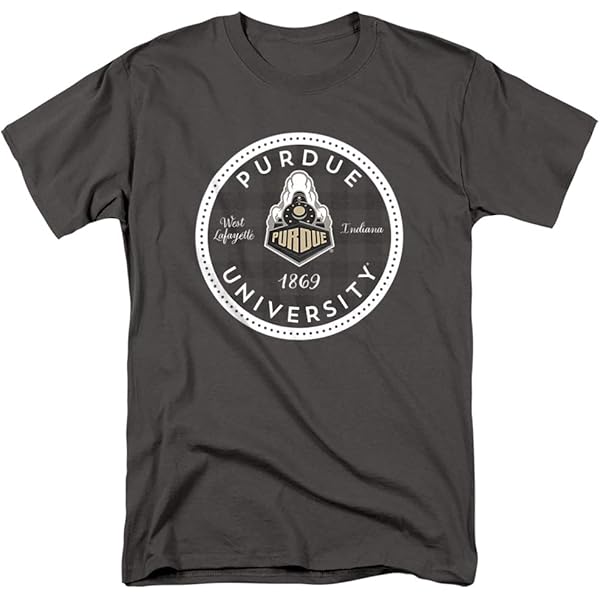 University Of Arizona Official Plaid Badge Unisex Youth T Shirt, Black, Small