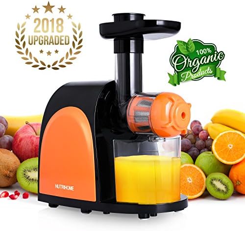 Juicer Slow Masticating Juicer Extractor,Cold Press Juicer Machine, Slow Juicer Extractor with Quiet Motor & Reverse Function,Easy to Clean,Higher Nutrient Fruit and Vegetable juice