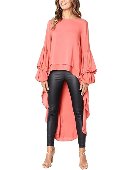 amazon high low blouses