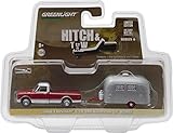 Greenlight 1:64 Hitch & Tow Series 6 1968 Chevy C-10 Airstream 16 Bambi Curtains