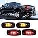iJDMTOY Smoked Lens Amber/Red LED Rear Bed Side Marker Lights Set Compatible With 2003-2009 Dodge RAM 2500 3500 Heavy Duty Dually Truck Double Wheel Side Fenders