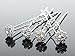 Yantu 20 Pcs Womens Bridal Hair Pins Flower Hair Pins for Wedding Crystal Hair Pins Hair Jewelry