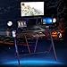 Multifunctional K-Shaped Gamer Desk with Display Support Plate