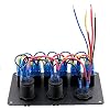 TurnRaise-6-Gang-Waterproof-Car-Auto-Boat-Marine-LED-Rocker-Switch-Panel-Circuit-Breakers-w-Digital-Voltmeter-12V-Cigarette-Socket-Double-USB-Power-Charger-Adapter TurnRaise-6-Gang-Waterproof-Car-Auto-Boat-Marine-LED-Rocker-Switch-Panel-Circuit-Breakers-w-Digital-Voltmeter-12V-Cigarette-Socket-Double-USB-Power-Charger-Adapter