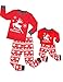 Girls Matching Doll&toddler Deer 4 Piece long cotton Christmas Pajamas Kids Pjs size8t