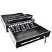Point of Sale/Register Heavy Duty RJ-12 Key-Lock Cash Drawer with Bill Coin Trays, Keep Your Money Safe, Black 78KR410 by Science Purchase