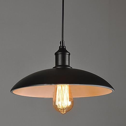 Big Metal Cover Loft Retro Industrial Iron Diy Ceiling Lamp Light