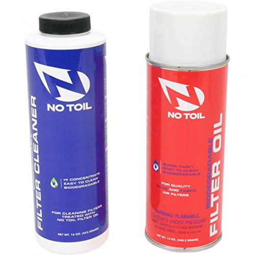No Toil Aerosol Filter Maintenance Kit - 2 Pack - 12oz Oil, 16oz Cleaner NT208