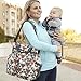 Skip Hop Messenger Diaper Bag with Matching Changing Pad, Duo Signature, Triangles
