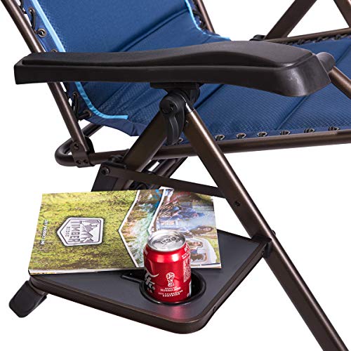 Timber Ridge Zero Gravity Patio Locking Lounge Chair Oversize XL Padded