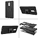Nokia 6 Case,Mustaner Dual Layer Shock-Absorption Armor Cover Full-body Protective Case with Kickstand Combo PC+TPU Back for Nokia 6 (Black)