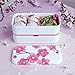 monbento - MB Original Blossom red / pink / white bento box - 2 tier leakproof lunch box for work/school lunch packing and meal prep - BPA free - Food grade safe food containers