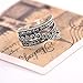 Mytys Vintage Chic Rhodium Plated Black Marquise Crystal Tiny Flowers Paved Cocktail Ring(7)