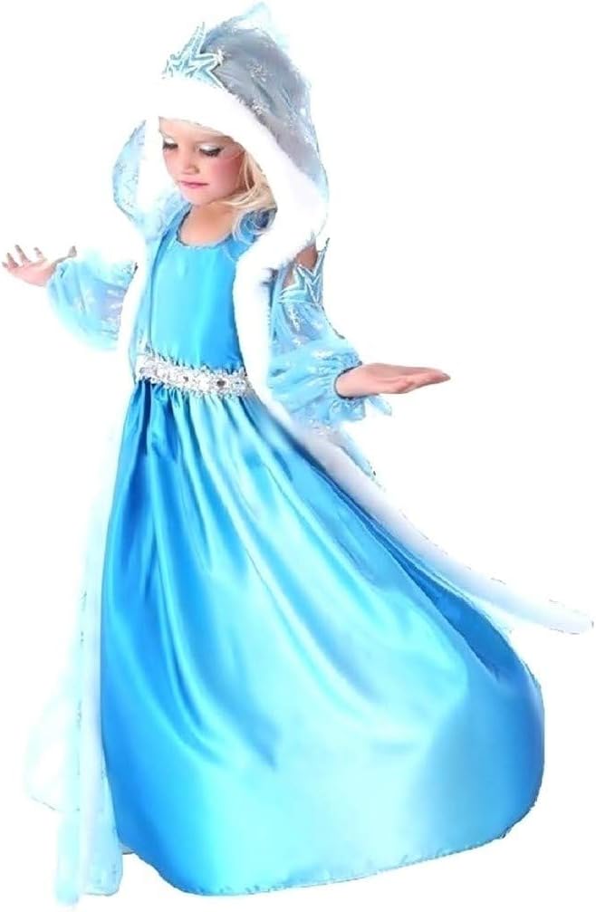 Costume Elsa Bambina Carnevale Vestito Principessa Dei Ghiacci Con  Cappuccio 9-10 Anni Travestimento Cosplay Ottimo Regalo Per Natale O  Compleanno Taglia 150 Bambini farmaki.gr