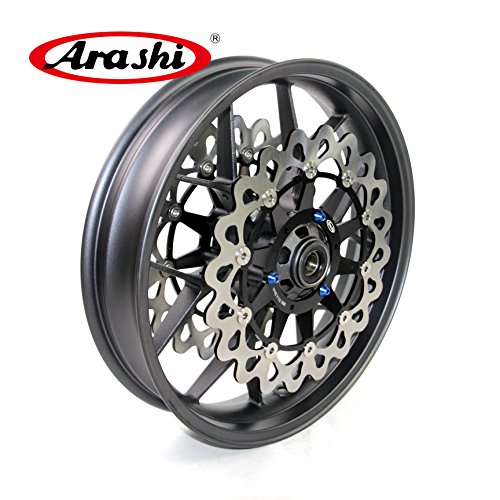 Arashi Front Rear Wheel Rims and Brake Disc Rotors for HONDA CBR1000RR 2006-2016 Motorcycle Accessories CBR 1000 RR CBR1000 1000RR Matte Black 1 Set 2007 2008 2009 2010 2011 2012 2013 2014 2015 - Thumbnail 4