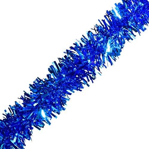 Wreaths, Garlands & Swags - TCDesignerProducts Blue Metallic Twist Garland - 4