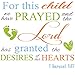 Scripture Swaddle Blanket Gift Set, for This Child We Have Prayed, Ultra-Soft 100% Cotton Muslin Receiving Blankets, Extra Large, 2 Pack
