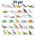 WATINC 100 Pcs Dinosaur Toy Kit Includes Mini Realistic Plastic Assorted Dinosaurs, Kawaii Deco Sticker, Kid Masks,Different Dinosaurs Stamps(Party Gift Educational)