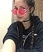 JOJO'S SECRET Oversized Square Sunglasses Metal Frame Flat Top Sunglasses JS009 (Gold/Transparent Red+Gold/Pink, 2.48)