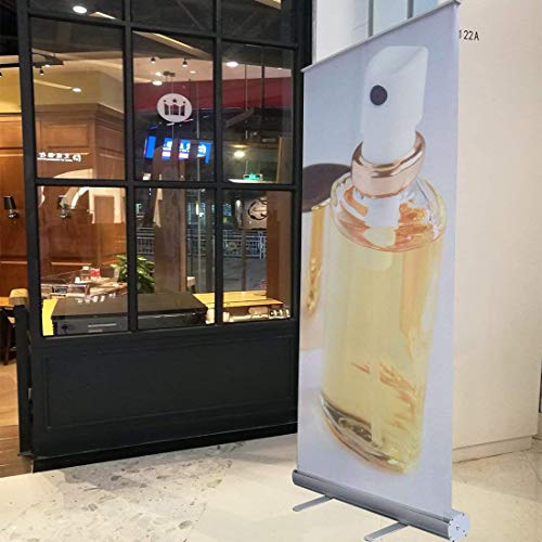 HAITIAN Aluminum Retractable Banner Stand 33x79, Roll up Banner Stand Graphic Size 33 x 79 Inches for Conference and Trade Show, Packed in A Padded Carrying Bag, Banner Does Not Included - Thumbnail 5