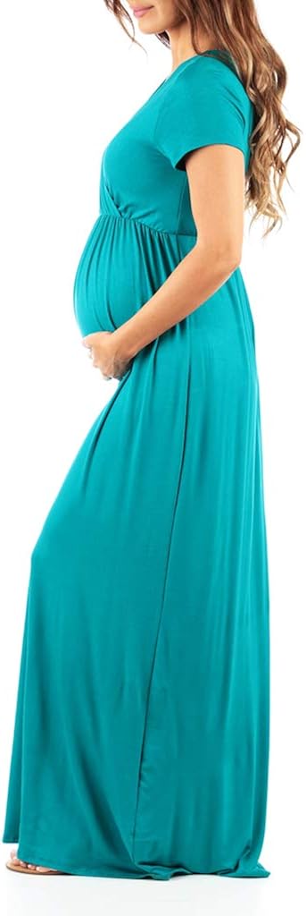 Women's Maternity Short Sleeve Dress - Made in USA at  Women’s Clothing store