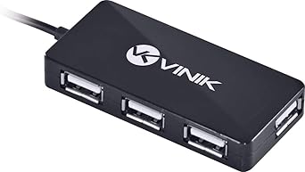 HUB USB 2.0 COM 4 PORTAS E 1, 2M DE CABO HUV-20, VINIK, 24414: